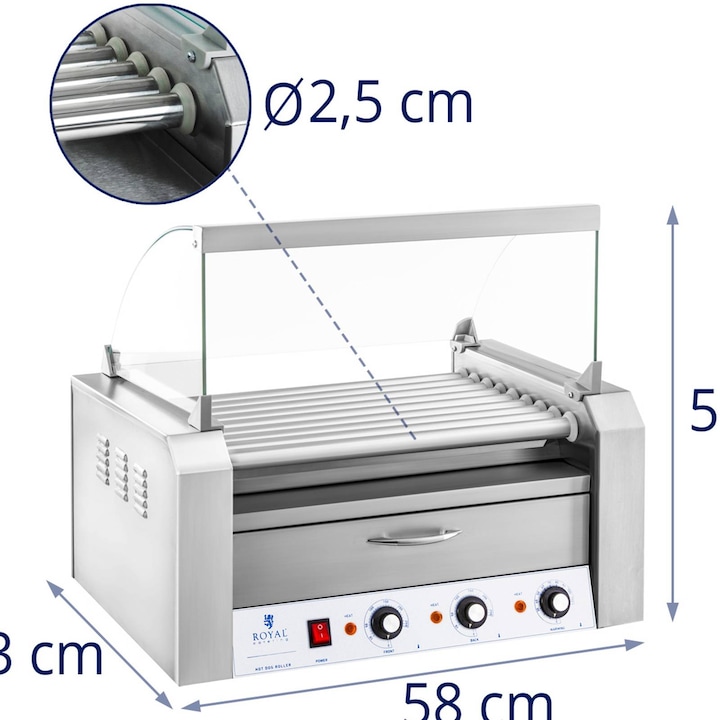 Image du produit Royal Catering Machine à hot-dogs RCHG-9WO