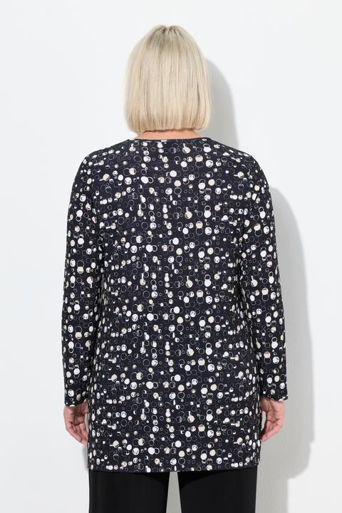 Immagine prodotto Ulla Popken Maglia dal taglio lungo e svasato con scollo a tunica e maniche lunghe (62)
