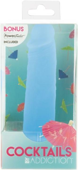 Actual product image Naked Addiction Cocktails Silicone Dildo Blue Lagoon