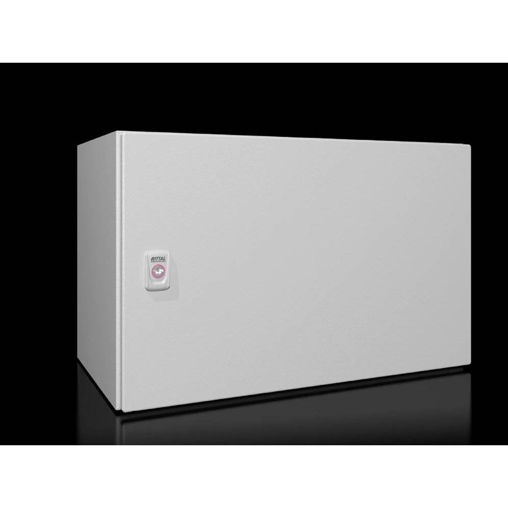 Rittal 7641.350 Rack 7U Wandmontiertes Regal (7 HE, 19 Zoll Rack), Serverschrank, Grau