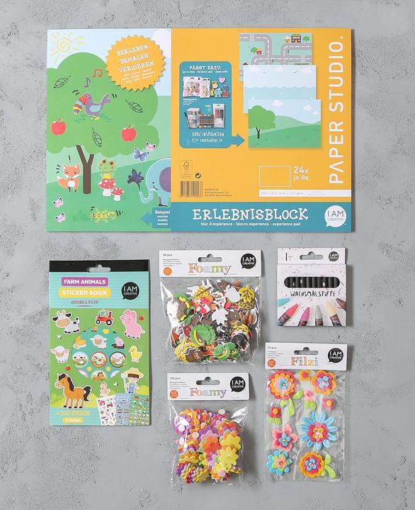 Produktbild I Am Creative Klebe- & Ausmalbox, ab 4 Jahre