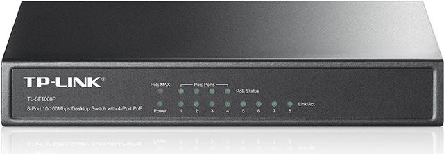 Actual product image TP-Link PoE Switch TL-SF1008P 8 Port (8 Ports)