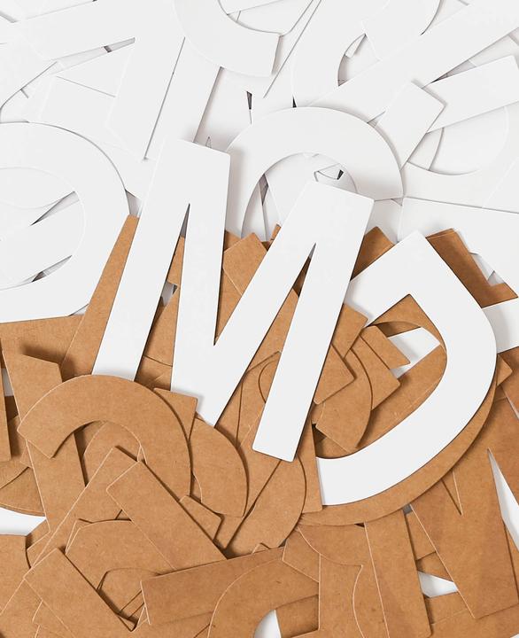 Actual product image I Am Creative Cardboard letters