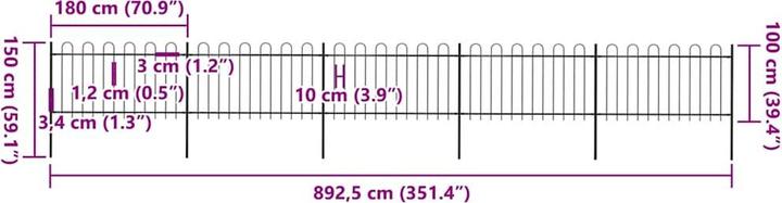 Produktbild vidaXL Zaunpaneel