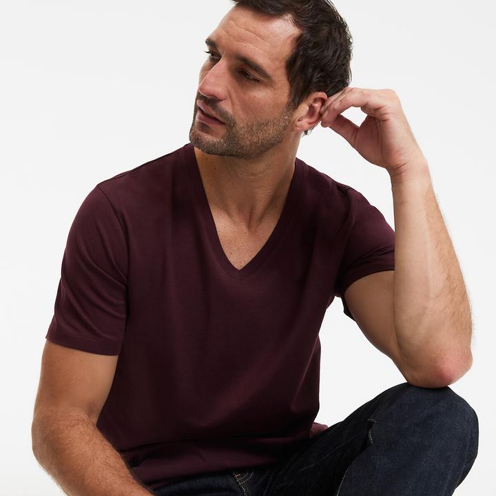 Produktbild La Redoute Collections T-Shirt mit V-Ausschnitt (M)