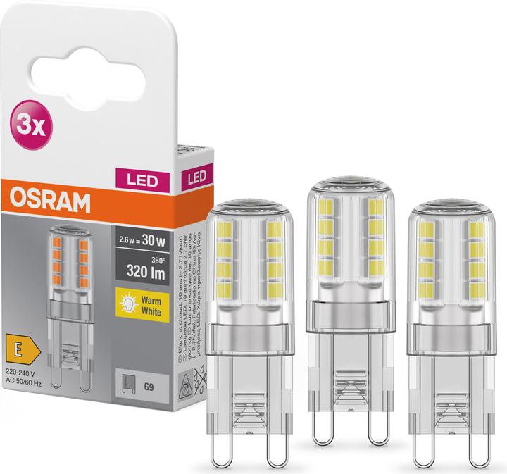 Actual product image Osram Base Pin (G9, 30 W, 320 lm, 3 x, E)