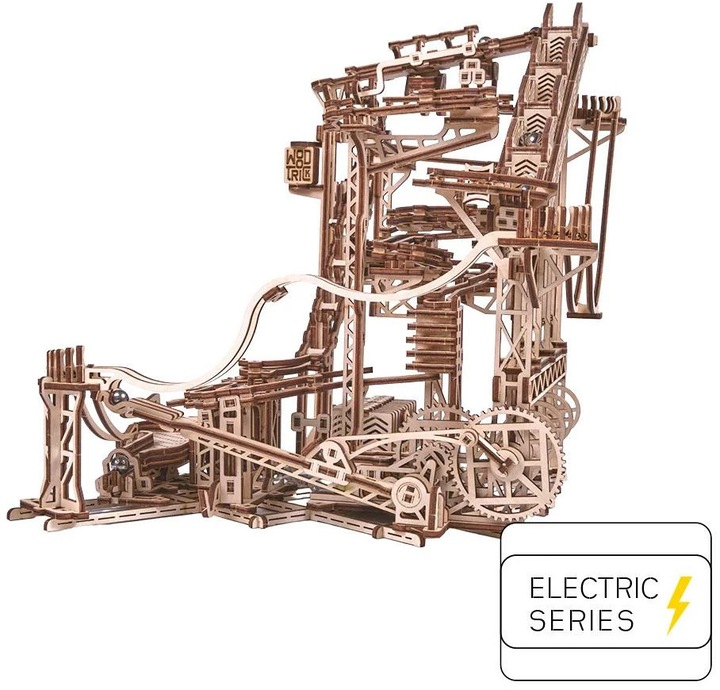 Image du produit Wood Trick Piste de billes en spirale - Kit de construction en bois 3D