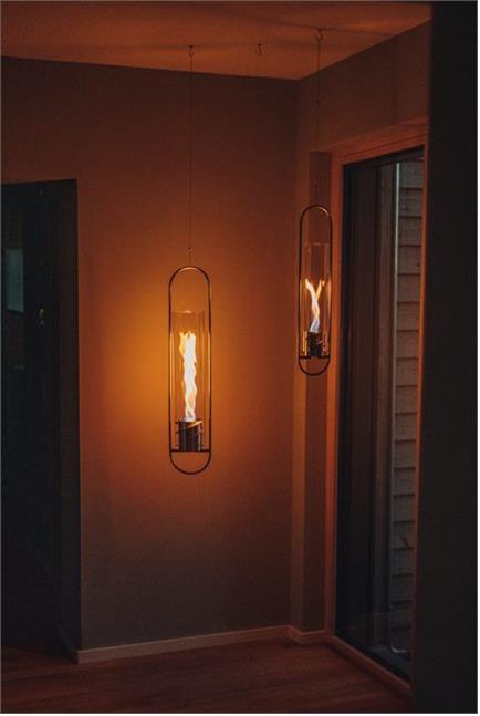 Actual product image Höfats Bioethanol hanging fire SPIN 120 Ø 12 cm (silver) (12 x 16 cm)