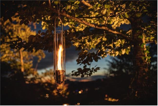 Actual product image Höfats Bioethanol hanging fire SPIN 120 Ø 12 cm (silver) (12 x 16 cm)