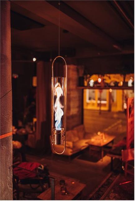 Actual product image Höfats Bioethanol hanging fire SPIN 120 Ø 12 cm (silver) (12 x 16 cm)