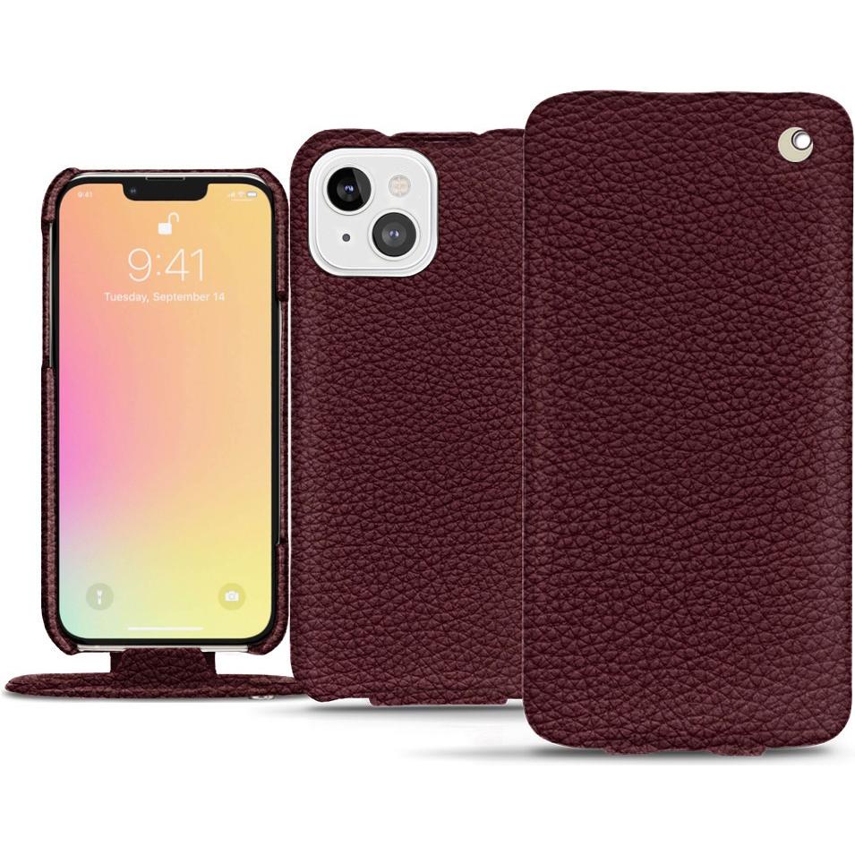 Thumbnail - Noreve Lederschutzhülle vertikal (Apple iPhone 13), Smartphone Hülle, Violett