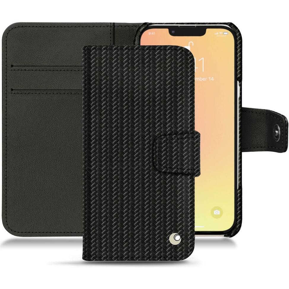 Thumbnail - Noreve Lederschutzhülle Wallet (Apple iPhone 13 mini), Smartphone Hülle, Schwarz
