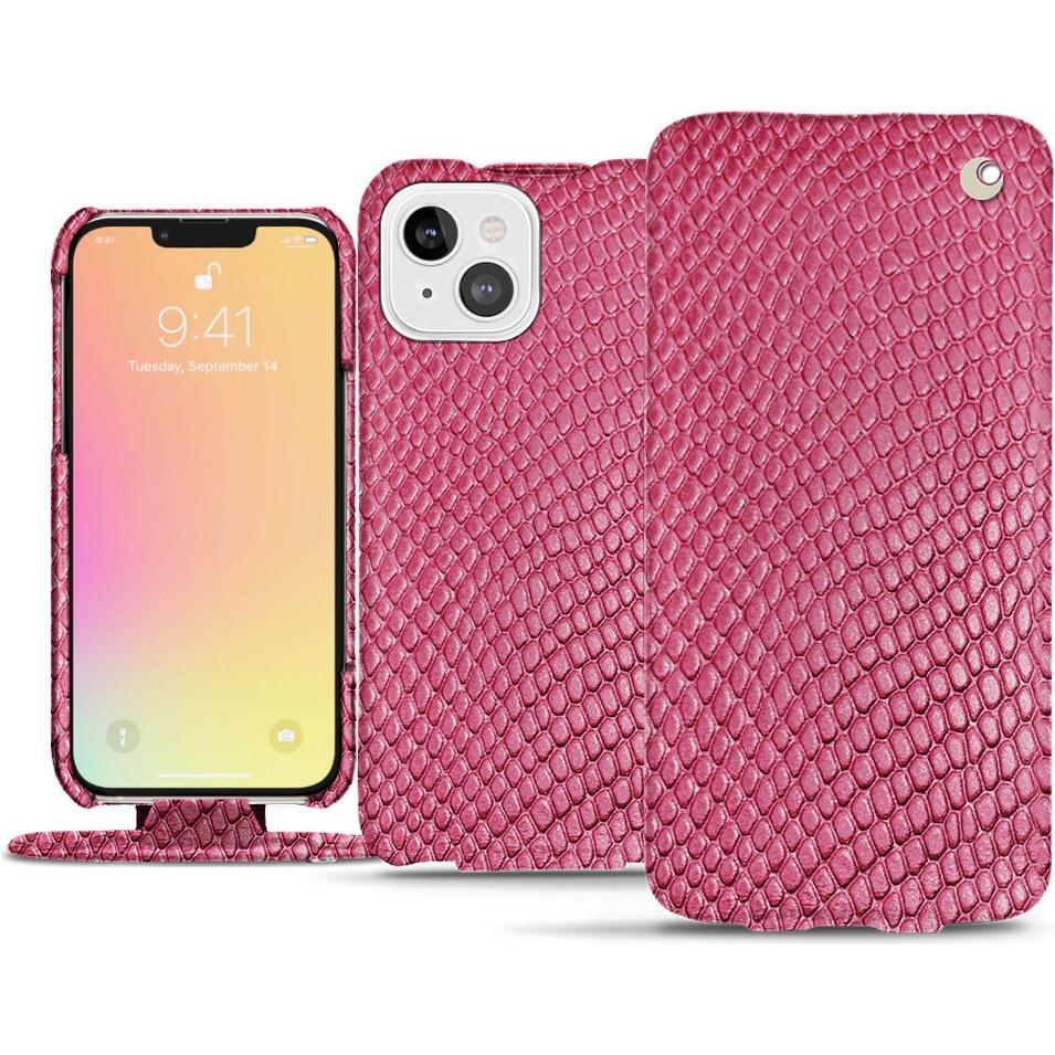 Thumbnail - Noreve Lederschutzhülle vertikal (Apple iPhone 13), Smartphone Hülle, Rosa