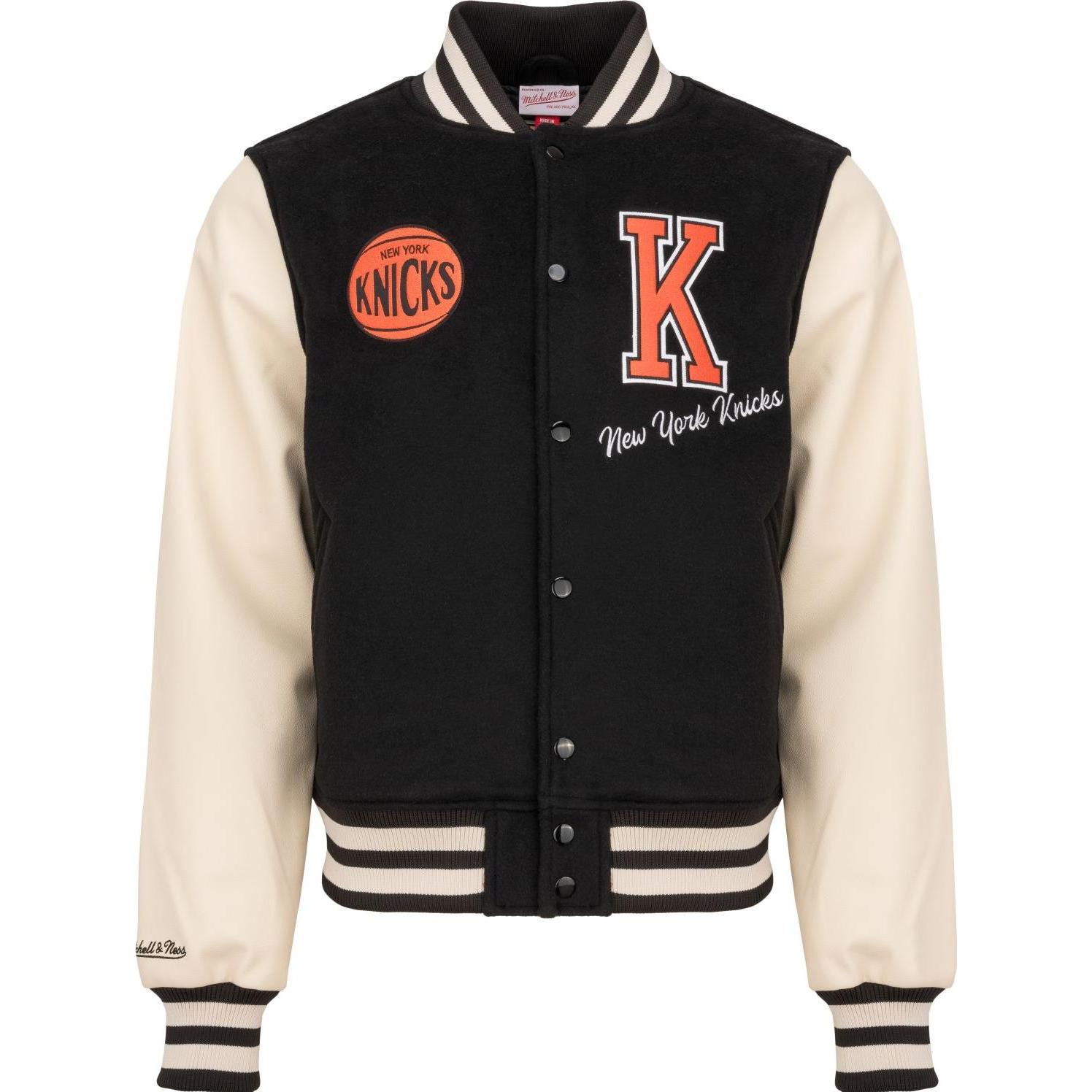 Mitchell & Ness, Herren, Jacke, M&N Legacy Varsity College Jacke - New York Knicks - L (L), Schwarz, L