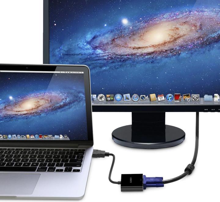 Actual product image Aukey HDMI to (VGA, 20 cm)