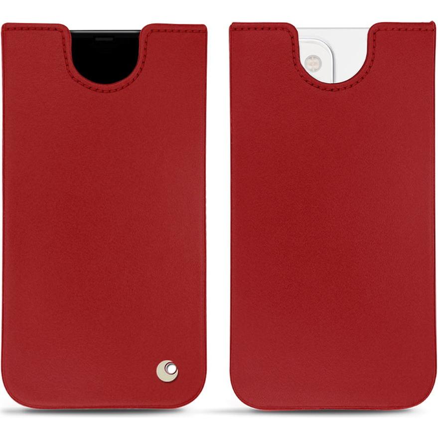 Noreve Lederschutzhülle (Apple iPhone 13), Smartphone Hülle, Rot