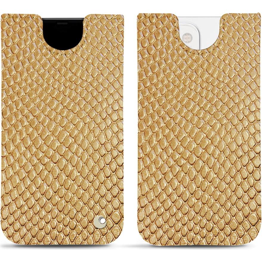 Noreve Lederschutzhülle (Apple iPhone 13), Smartphone Hülle, Beige