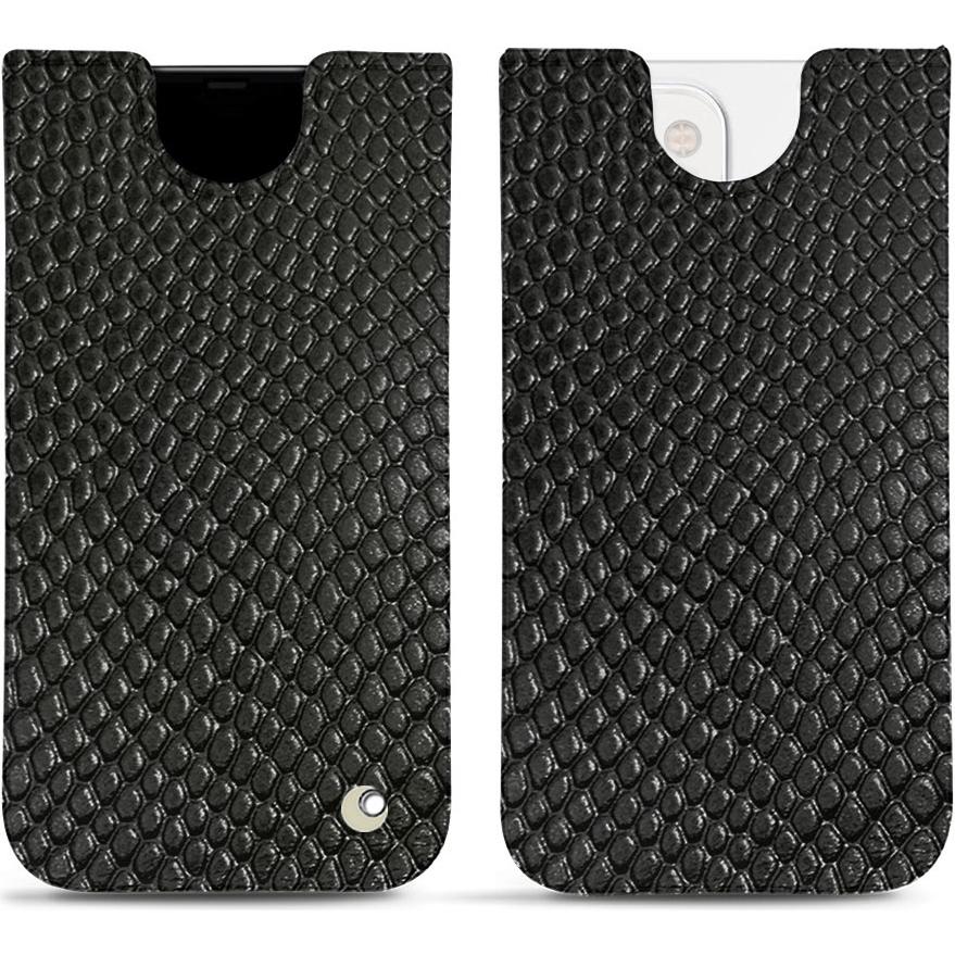 Noreve Lederschutzhülle (Apple iPhone 13), Smartphone Hülle, Schwarz