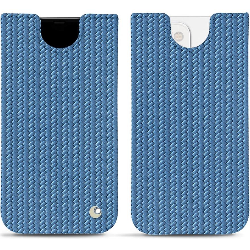 Noreve Lederschutzhülle (Apple iPhone 13), Smartphone Hülle, Blau