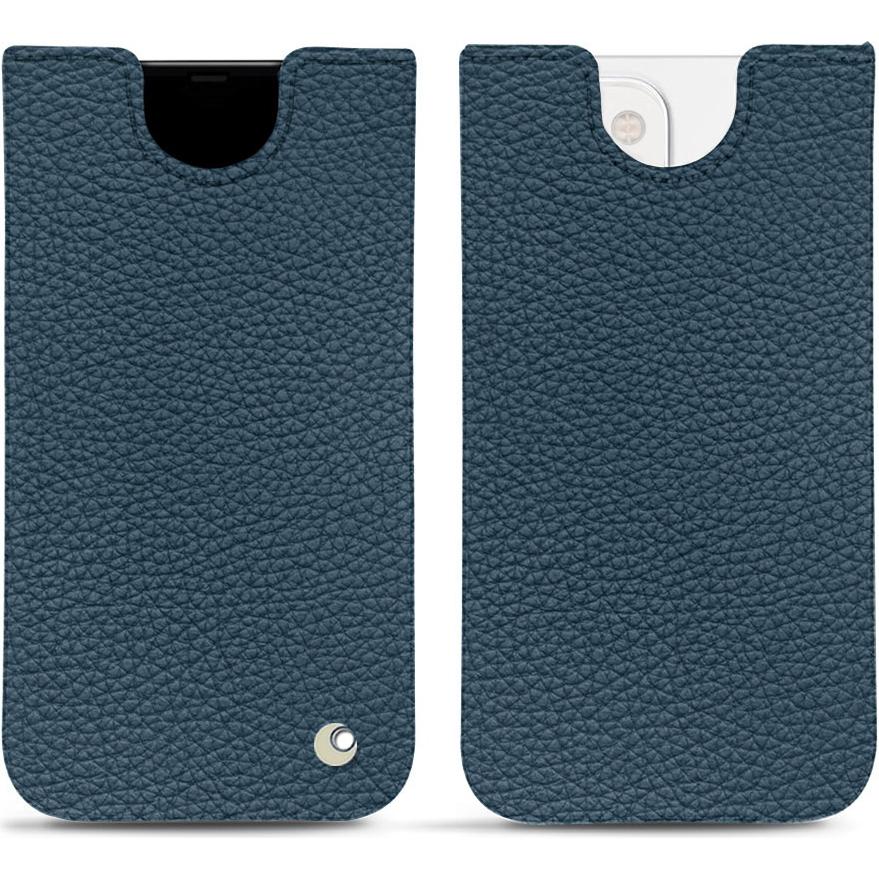 Noreve Lederschutzhülle (Apple iPhone 13 mini), Smartphone Hülle, Blau