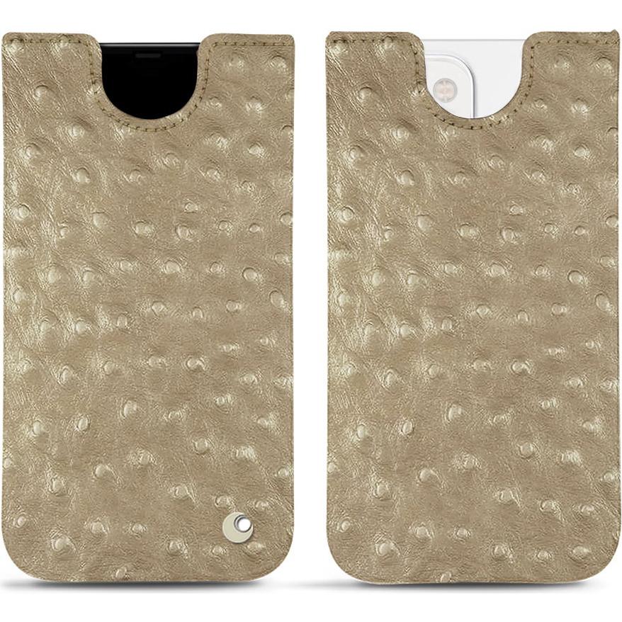 Noreve Lederschutzhülle (Apple iPhone 13 mini), Smartphone Hülle, Beige