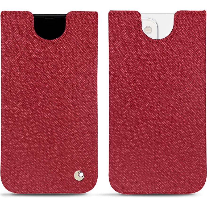 Noreve Lederschutzhülle (Apple iPhone 13), Smartphone Hülle, Rot