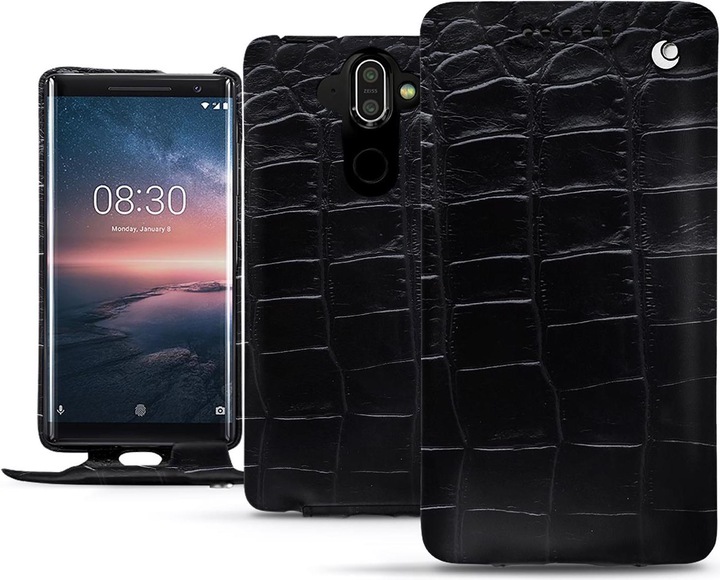 Actual product image Noreve Leather cover vertical (Nokia 8 Sirocco)