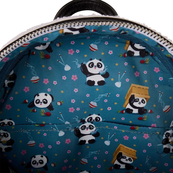 Actual product image Loungefly Kung Fu Panda plush backpack 26cm