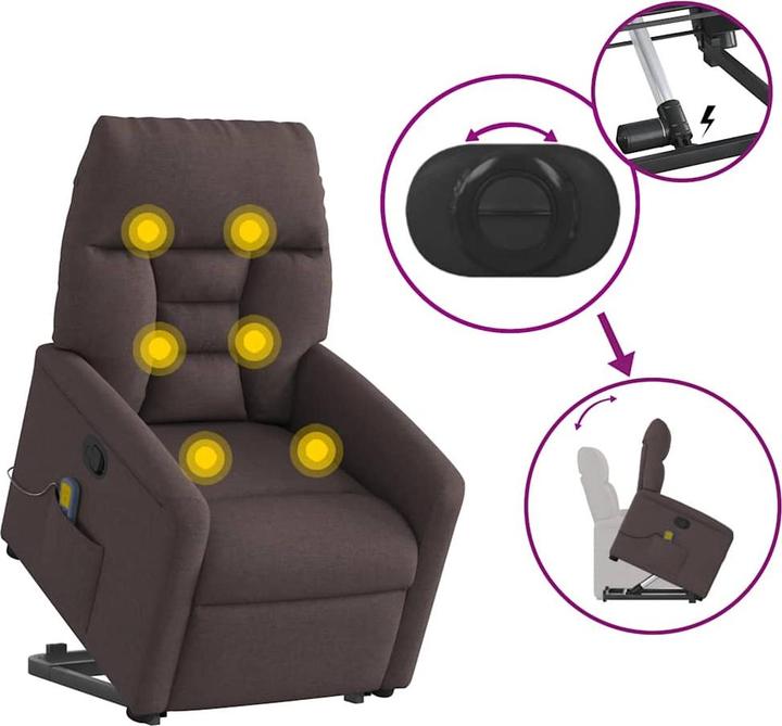 Image du produit vidaXL Massagesessel mit Aufstehhilfe