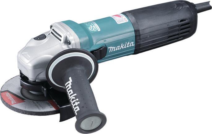Actual product image Makita GA5040CF01 Angle grinder, 1400 W, 125 mm, SJS², 2800-11000 min-1, anti-vibration side handle (125 mm)