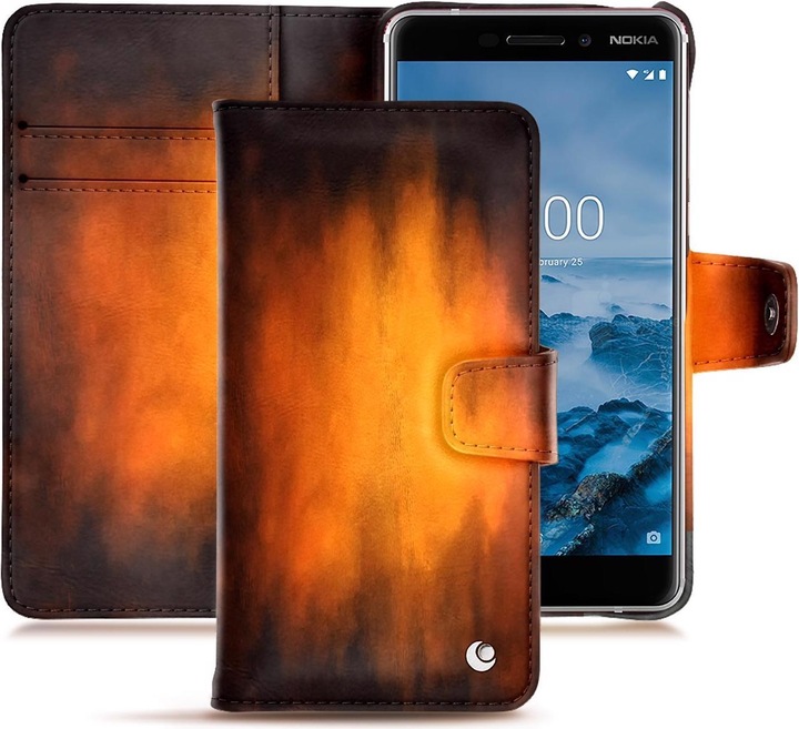 Produktbild Noreve Lederschutzhülle Wallet (Nokia 6 (2018))