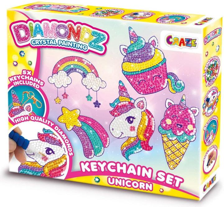 Produktbild Craze Diamond Painting Keychain Unicorn
