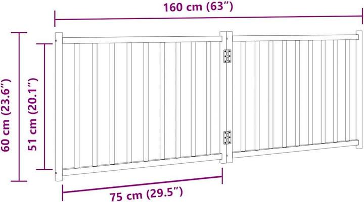 Produktbild vidaXL Hundetor