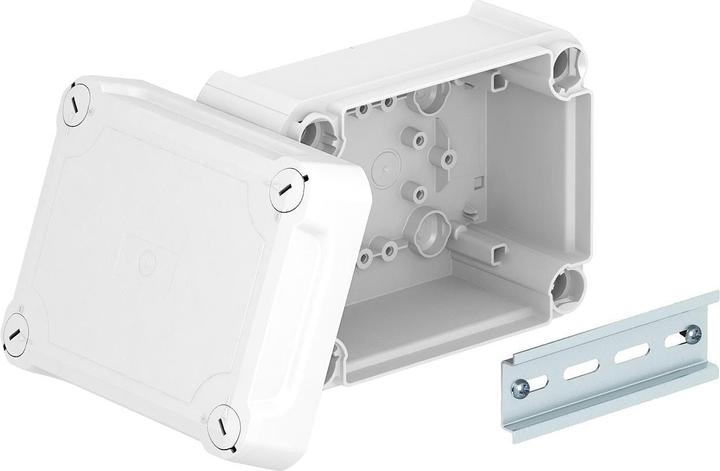 Produktbild OBO Bettermann OBO T 100 OE HD LGR Kabelabzweigkasten geschlossen mit hohem Deckel 150x116x83 l