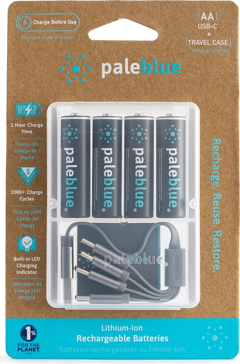 Produktbild Pale Blue AA USB-C (4 Stk., AA, 1700 mAh)