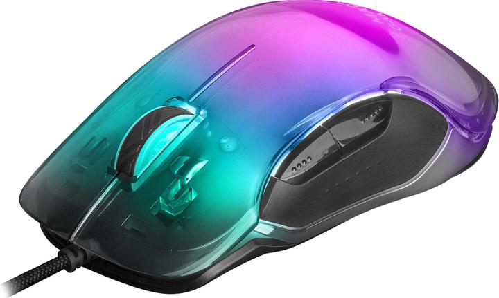 Actual product image Mars Gaming MMGLOW Gaming Mouse RGB Chroma-Glow Mirror Finish 12800 DPI Black (Cable)