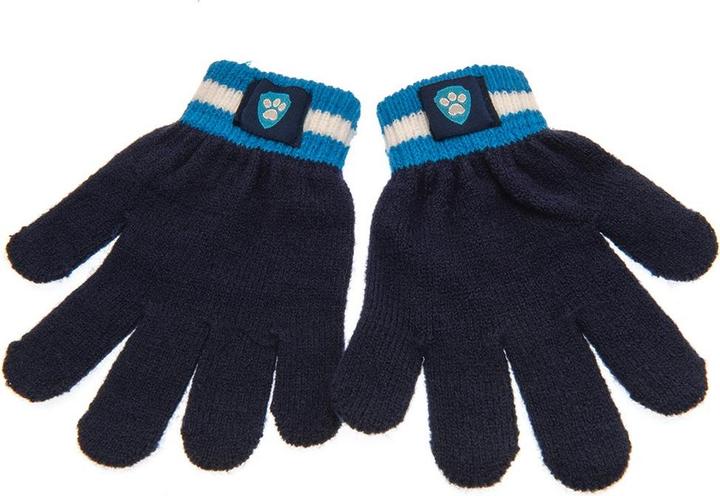 Actual product image Paw Patrol Hat And Glove Set With Stripes (One size)