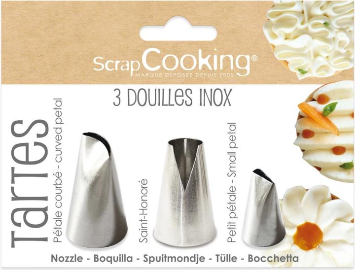 Produktbild ScrapCooking 3er Set Spritztüllen (Spritztüllen)