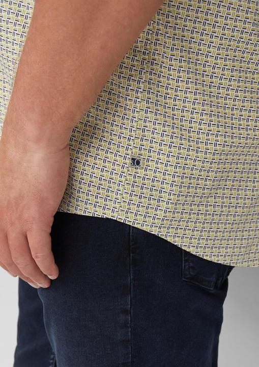 Immagine prodotto s.Oliver Hemd Regular Fit: Gemustertes Kurzarmhemd aus Baumwolle mit Button-Down-Kragen (5XL)