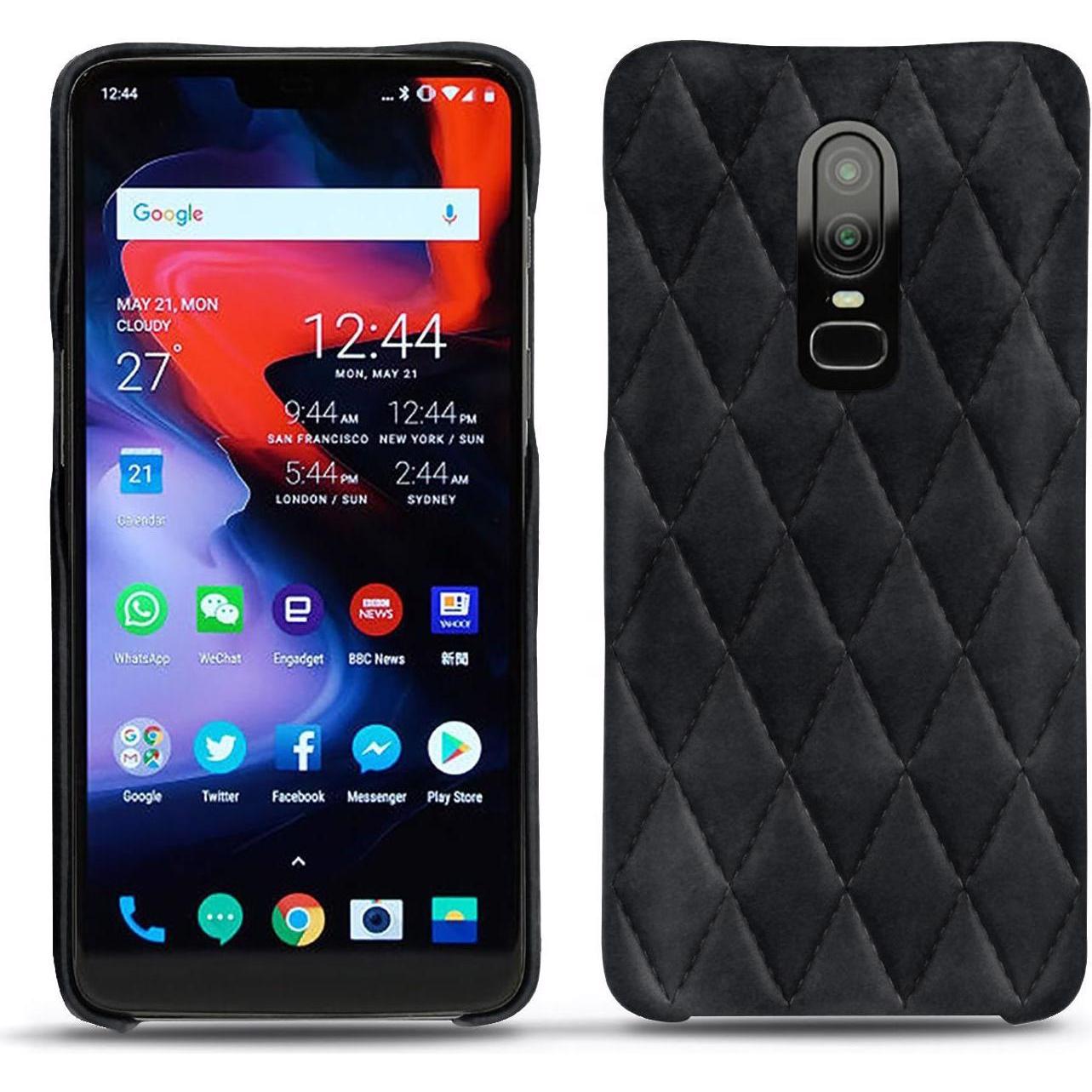 Noreve Lederschutzhülle (OnePlus X), Smartphone Hülle, Schwarz