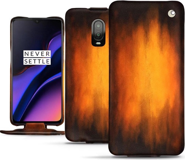 Actual product image Noreve Leather cover vertical (OnePlus 6T)