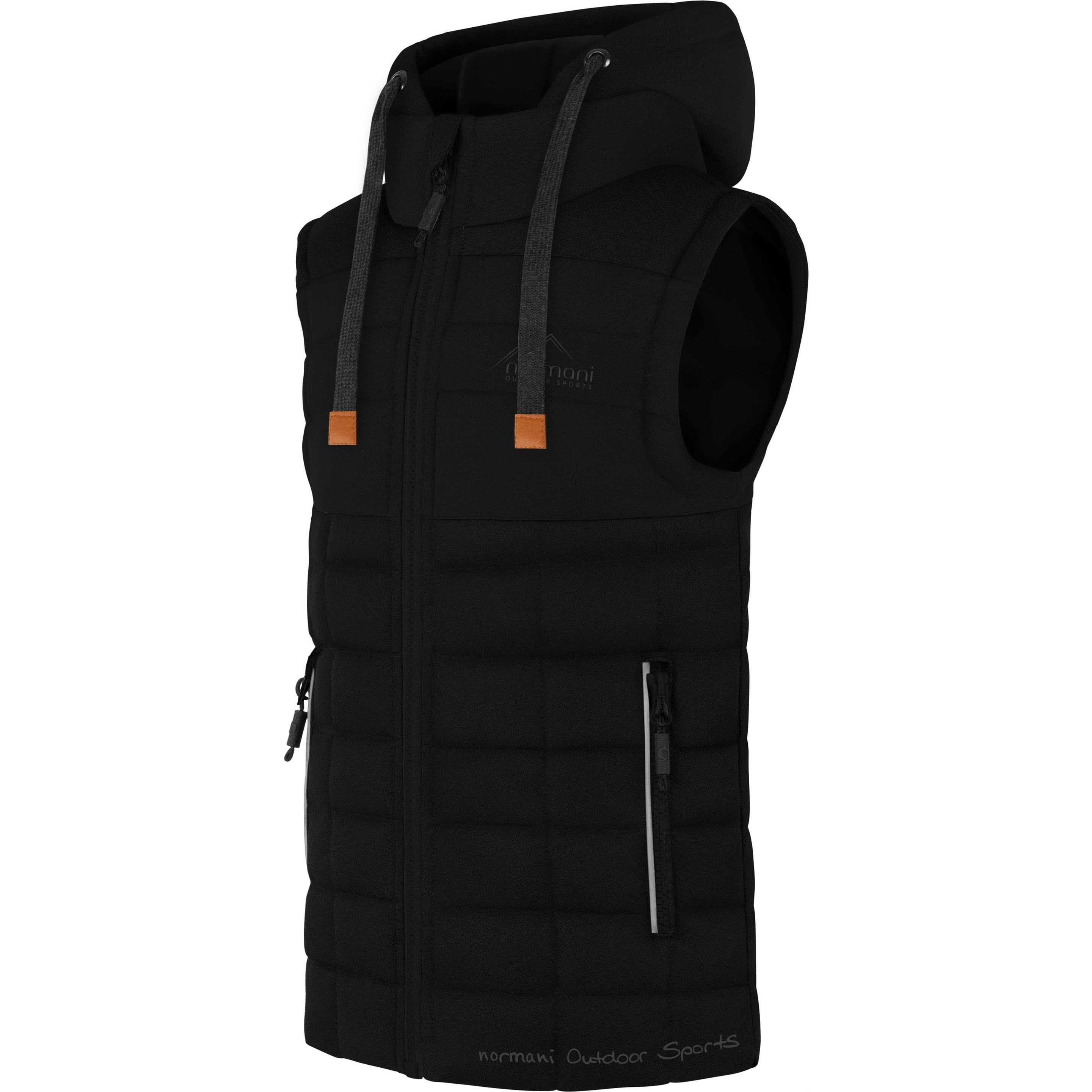 Thumbnail - Normani, Herren, Weste, Kinder Weste „Larvik“ - 9651, Schwarz, (146, 152)