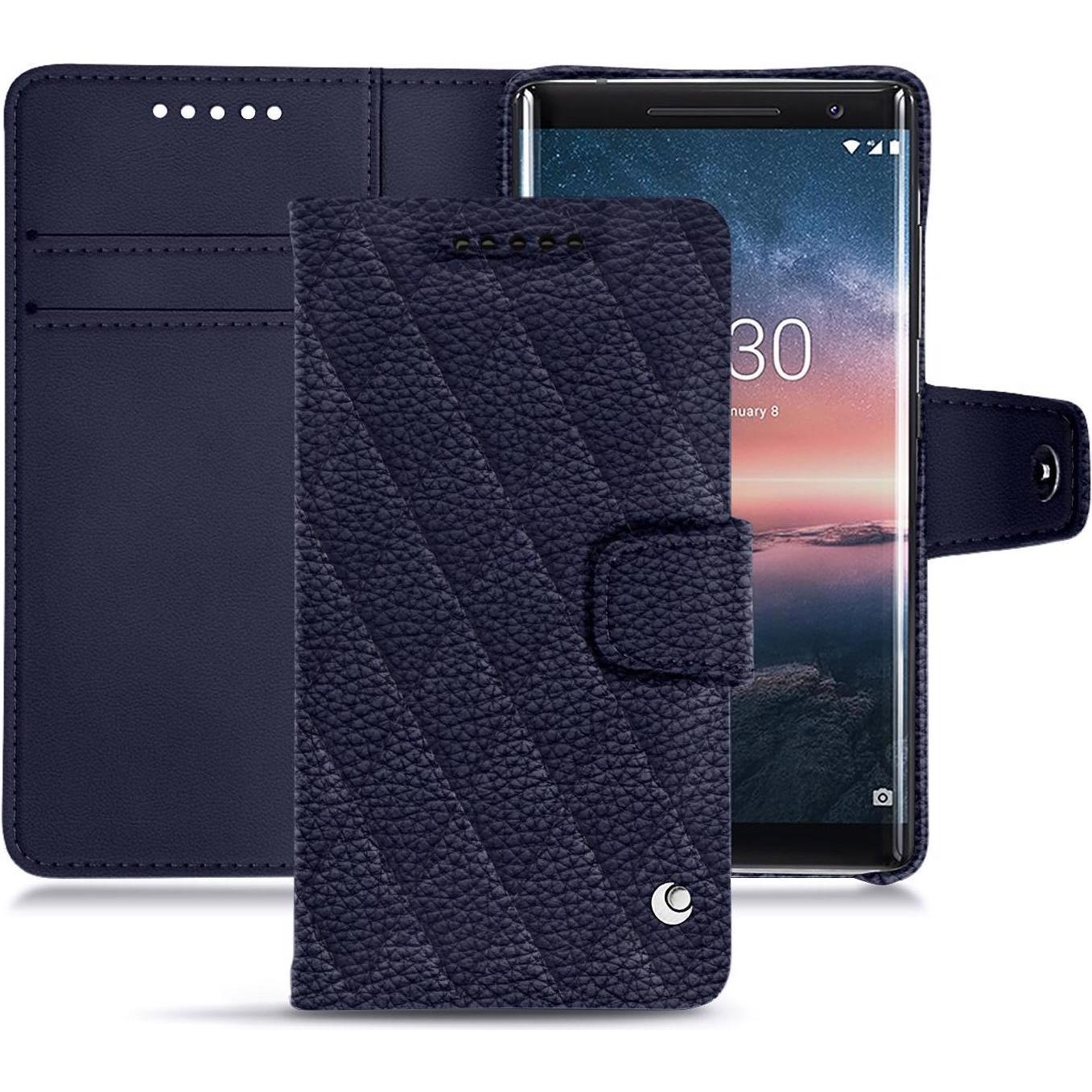 Noreve Lederschutzhülle Wallet (Nokia 8 Sirocco), Smartphone Hülle, Violett
