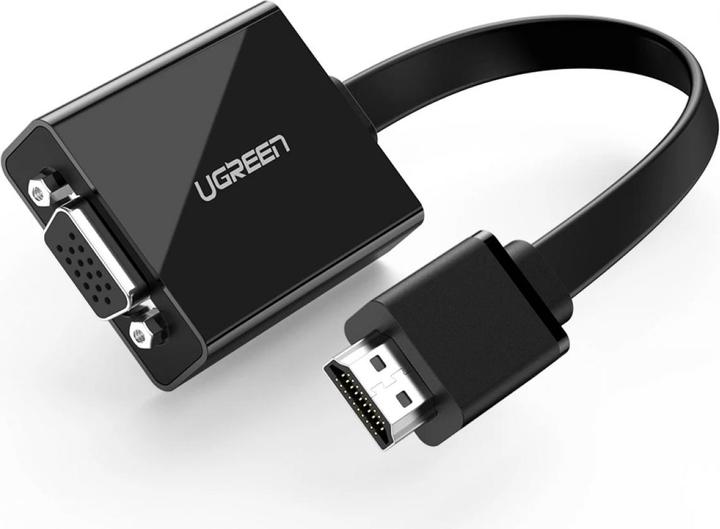 Image du produit Ugreen Adaptateur HDMI vers VGA Convertisseur avec support audio 1080P (HDMI, 16 cm)