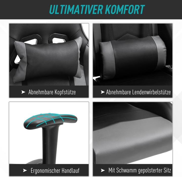Produktbild Vinsetto Gamingstuhl ergonomisch