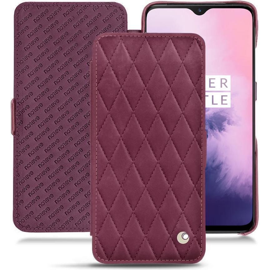 Noreve Lederschutzhülle horizontal (OnePlus 7), Smartphone Hülle, Violett