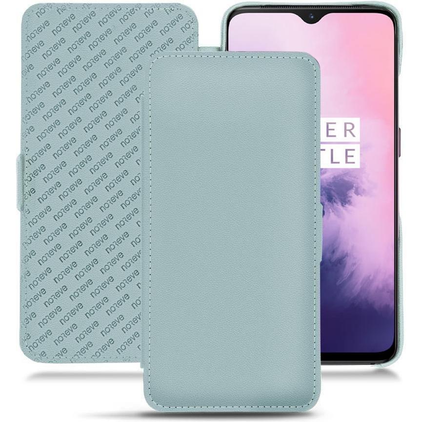 Noreve Lederschutzhülle horizontal (OnePlus 7), Smartphone Hülle, Blau