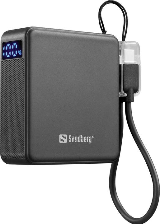 Image du produit Sandberg Nano Powerbank 10000 PD20W (10000 mAh, 20 W, 37 Wh)