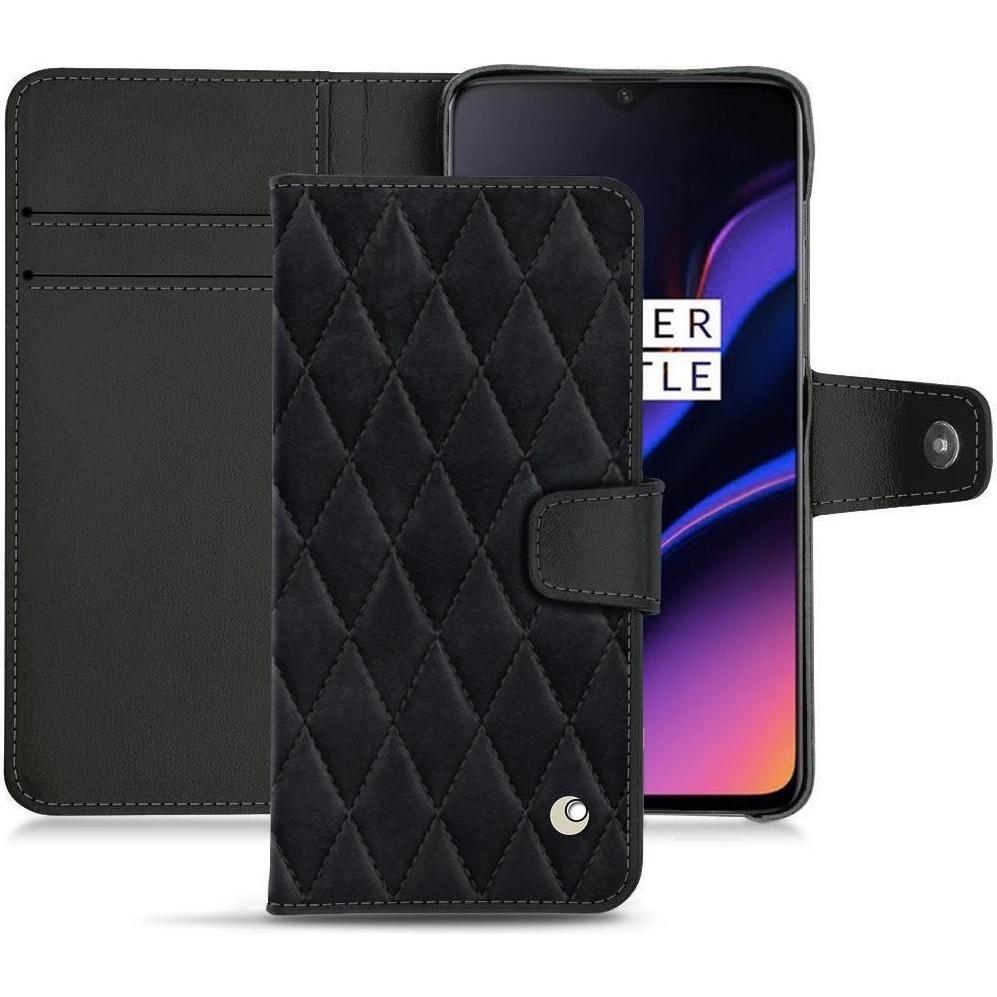 Noreve Lederschutzhülle Wallet (OnePlus 6T), Smartphone Hülle, Schwarz