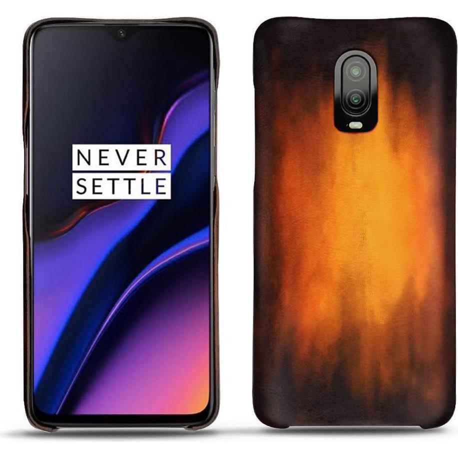 Thumbnail - Noreve Lederschutzhülle (OnePlus 6T), Smartphone Hülle, Violett